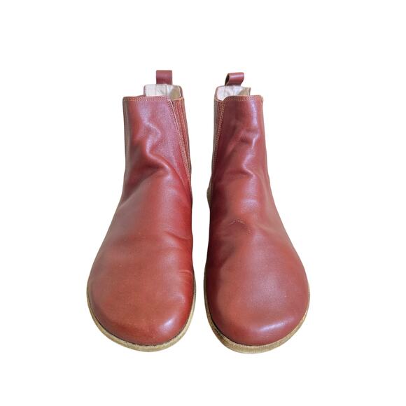 Anya's Shop Lila Chelsea Ankle Boots Brown Leather Barefoot Shoe Size 40 EU 9 US - Picture 2 of 7